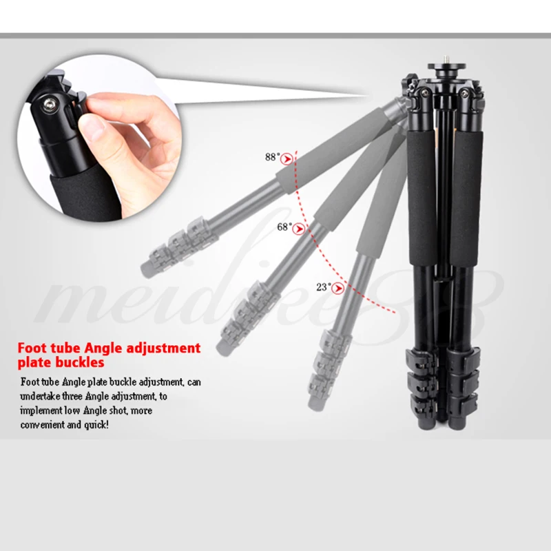 Pro Q620 Professional Aluminum Alloy Tripod Monopod For DSLR Camera Video DV Recorder Light Weight