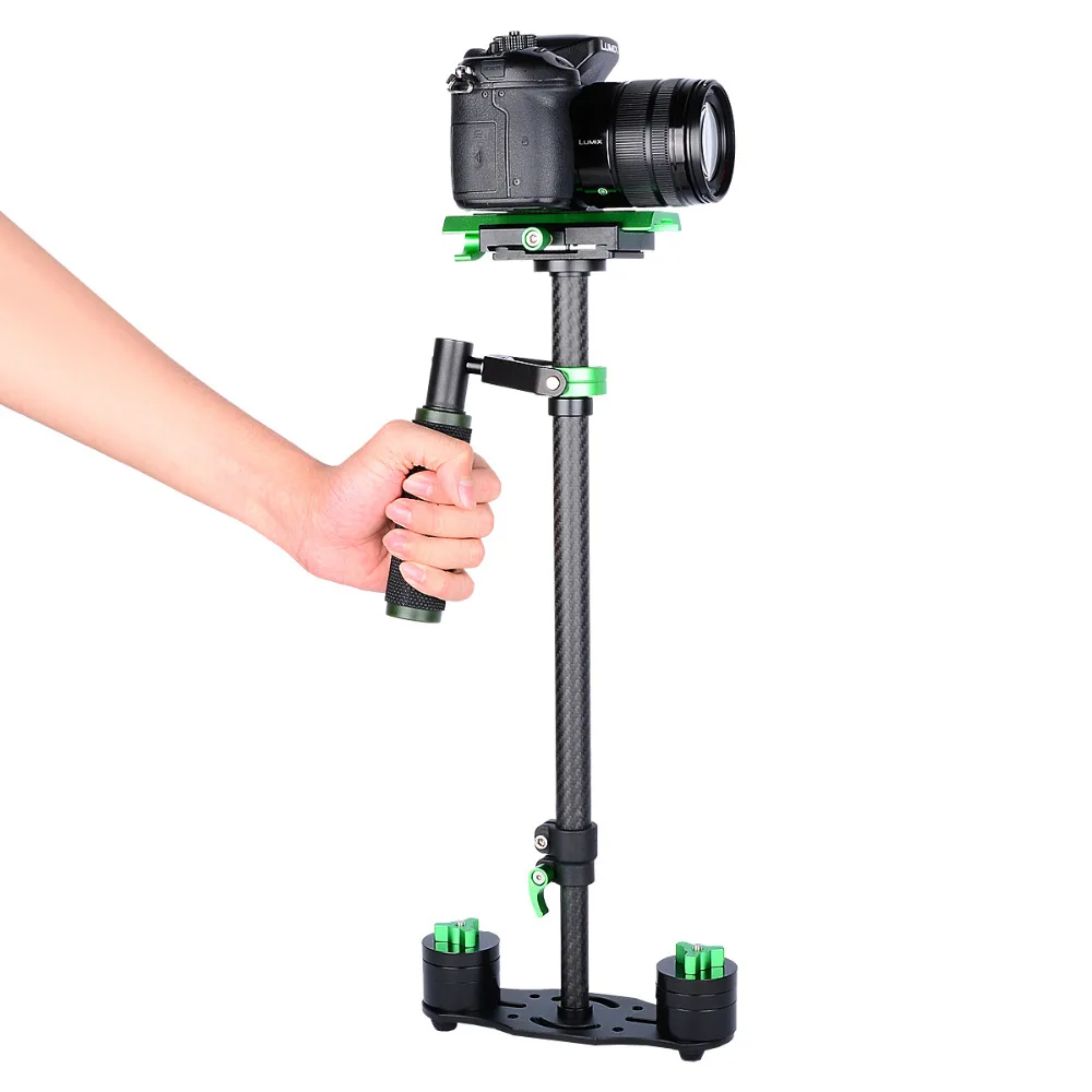 DHL 60 см Профессиональный Ручной Стабилизатор из углеродного волокна Steadicam для видеокамеры цифровой камеры видео Canon Nikon sony DSLR