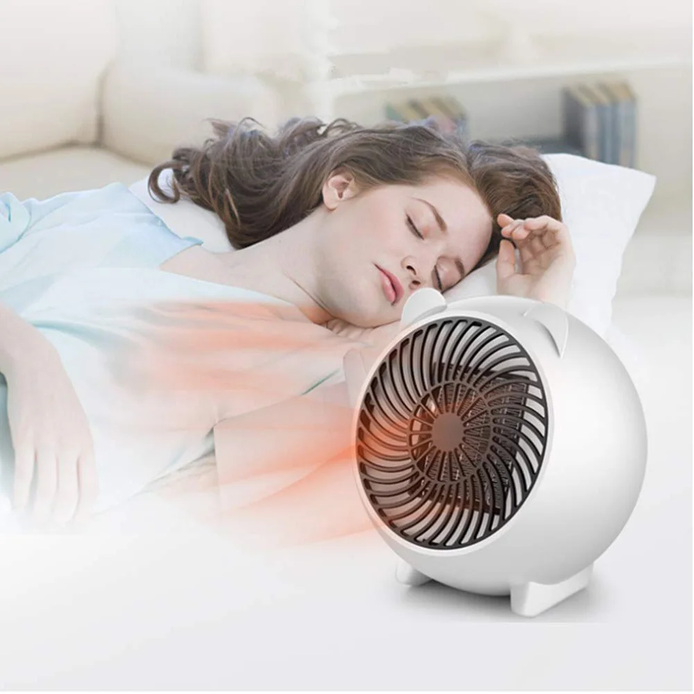 

Mini 250W Space Heater Portable Winter Warmer Fan Personal Ceramic Small Electric Heater for Home and Office
