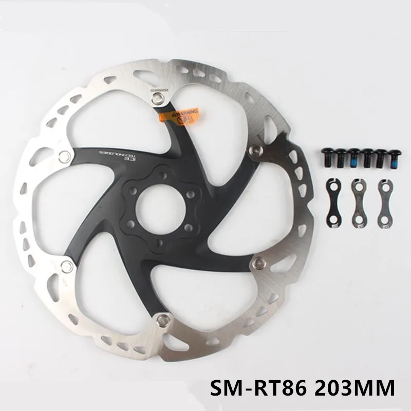 1 шт. shimano SM-RT86-S RT86 шесть гвоздей тормозной диск для M785 масляный дисковый тормоз/XT шесть гвоздей Стандартный/тормозной диск/тормозной ротор 117 г