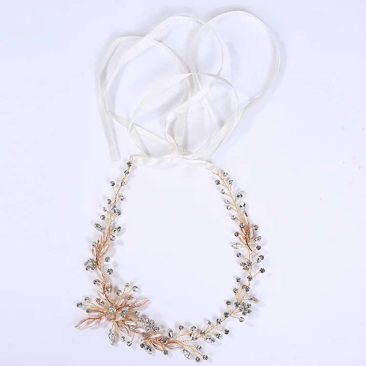 

Korean new handmade Joker bridal tiara hairband size rhinestones matching wedding hair accessories wholesale