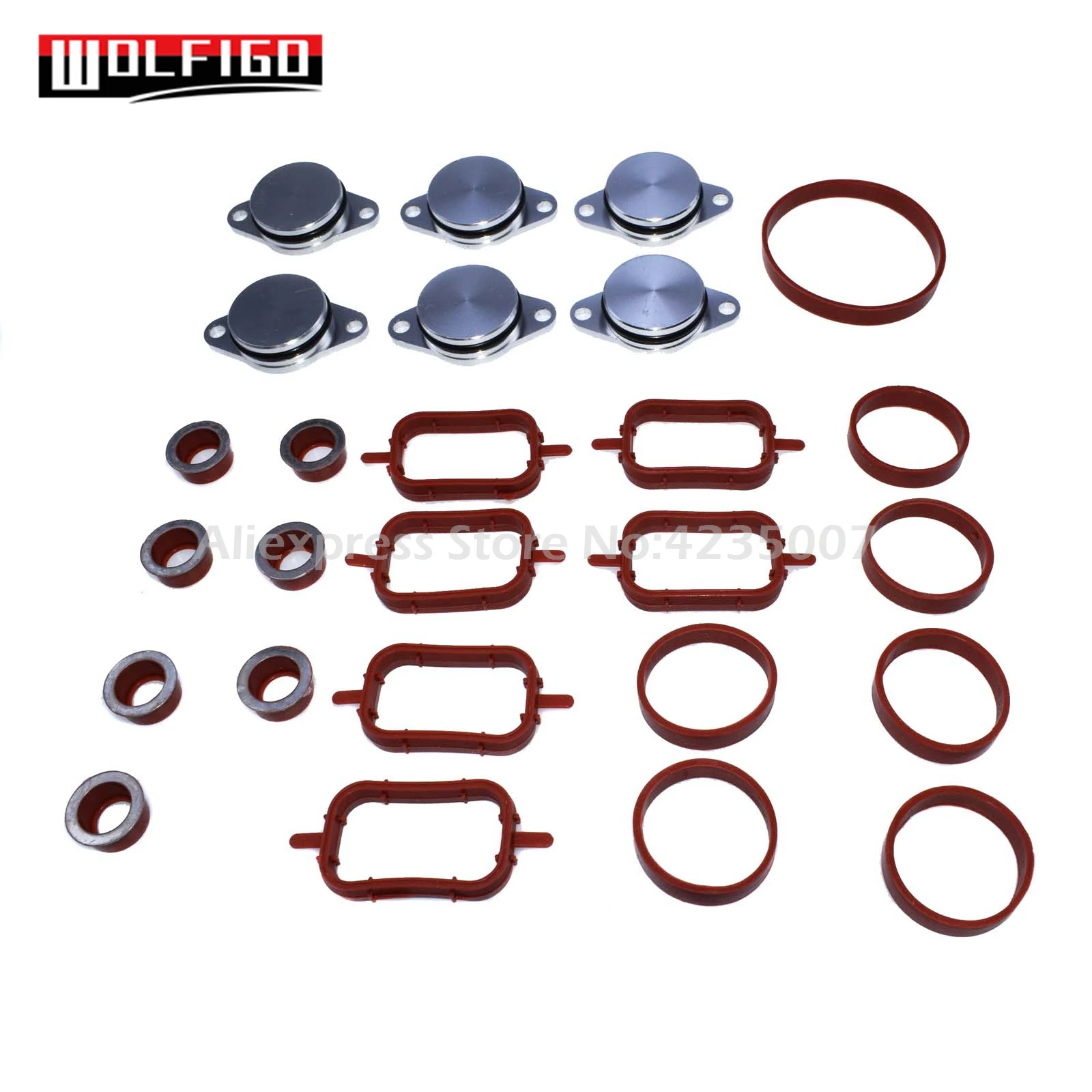 

WOLFIGO New 22mm or 32mm Aluminium Swirl Flaps Cover w/ O-ring Manifold Gasket For BMW E46 E38 E60 E61 E83 E91 11612246945