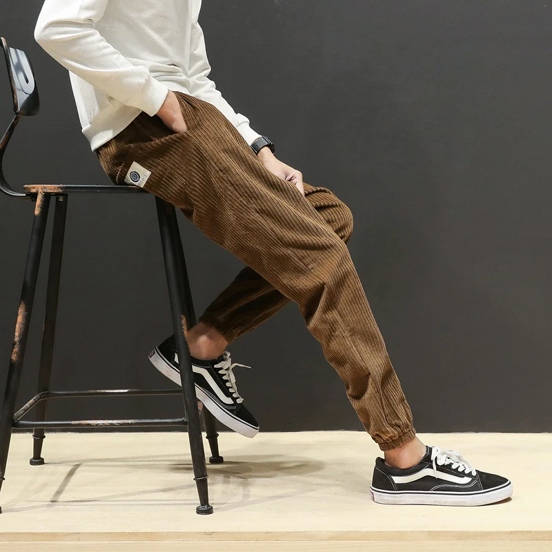 mens baggy tapered pants