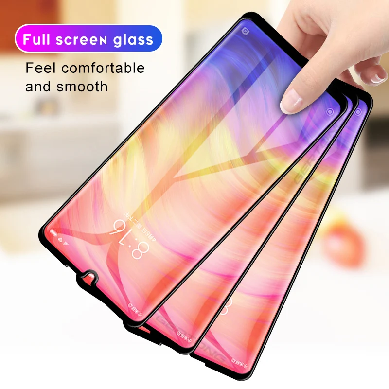 

5D Full Screen Tempered Glass For Xiaomi Redmi 7 Note 7 Pro Full Cover Curved Screen Protector Real 5D Edge Over 3D 4D
