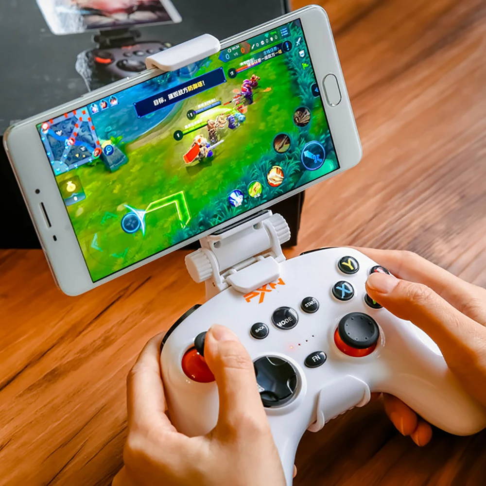 

PXN 9608 Wireless 2.4GHz Wifi Bluetooth V4.0 Gamepad Joystick 360 Degree Dual Rocker Game Pad Gamepad for Android Phone PC TV