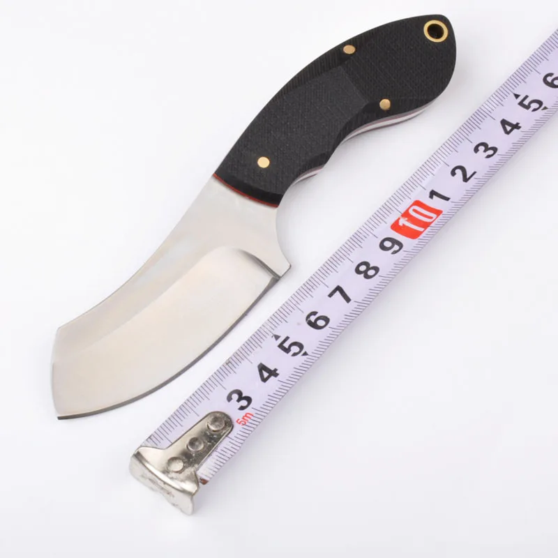 

High Quality 59HRC 9CR18MOV blade G10 Full tang handle small fixed knife outdoor camping tool survival pocket knives