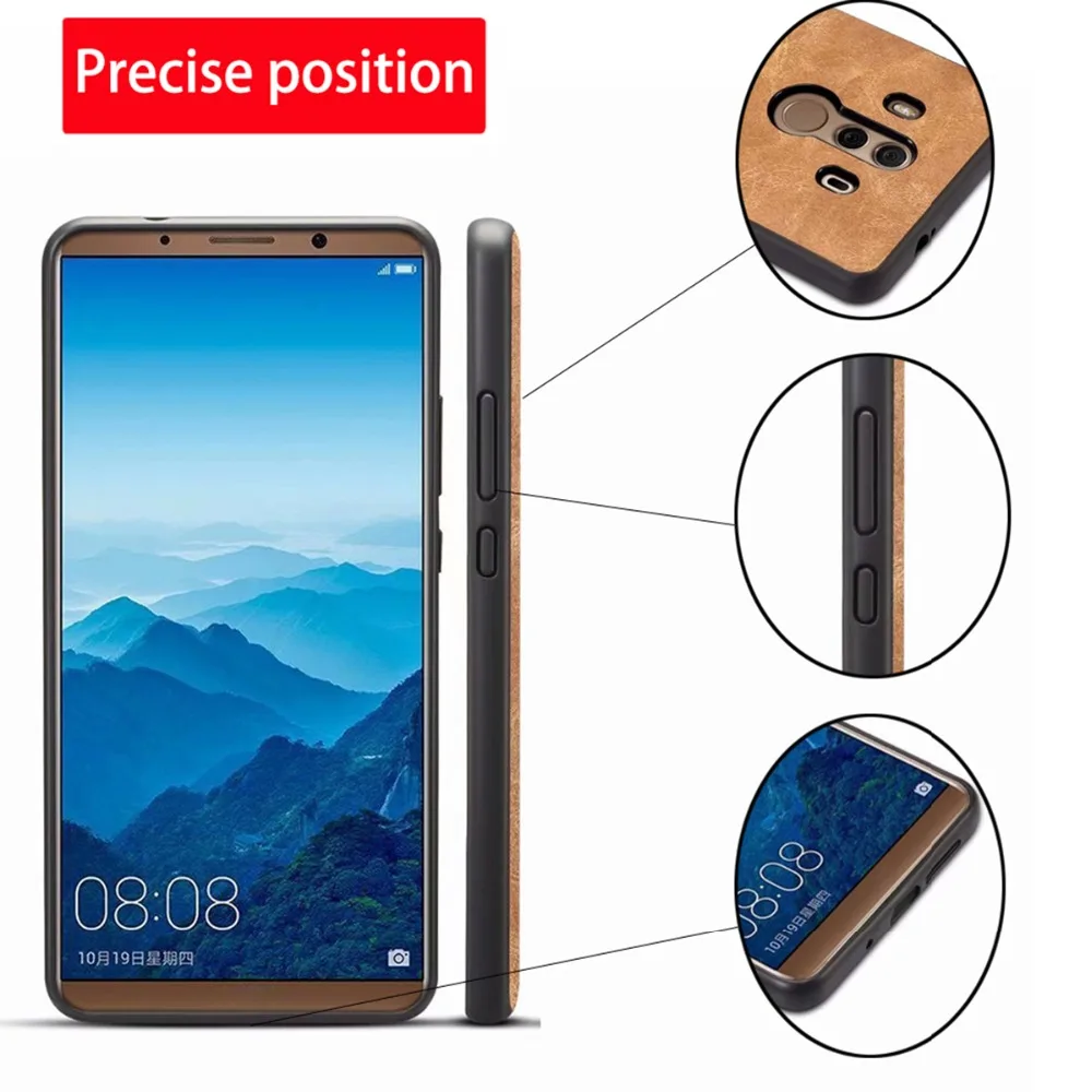 Чехол для Huawei Mate 10 Pro Porsche Design Обложка на заднюю панель из искусственной кожи умный