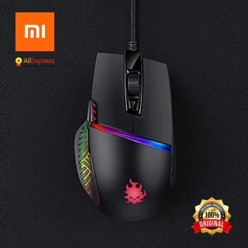 Xiaomi Professional игровая мышь лампа накаливания эффективность soul панорамный Omron микро