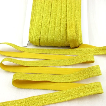 

David accessories 5/8''(16mm) FOE solid glitter velvet elastic ribbon,DIY handmade materials,wedding gift wrap,50Yc1697
