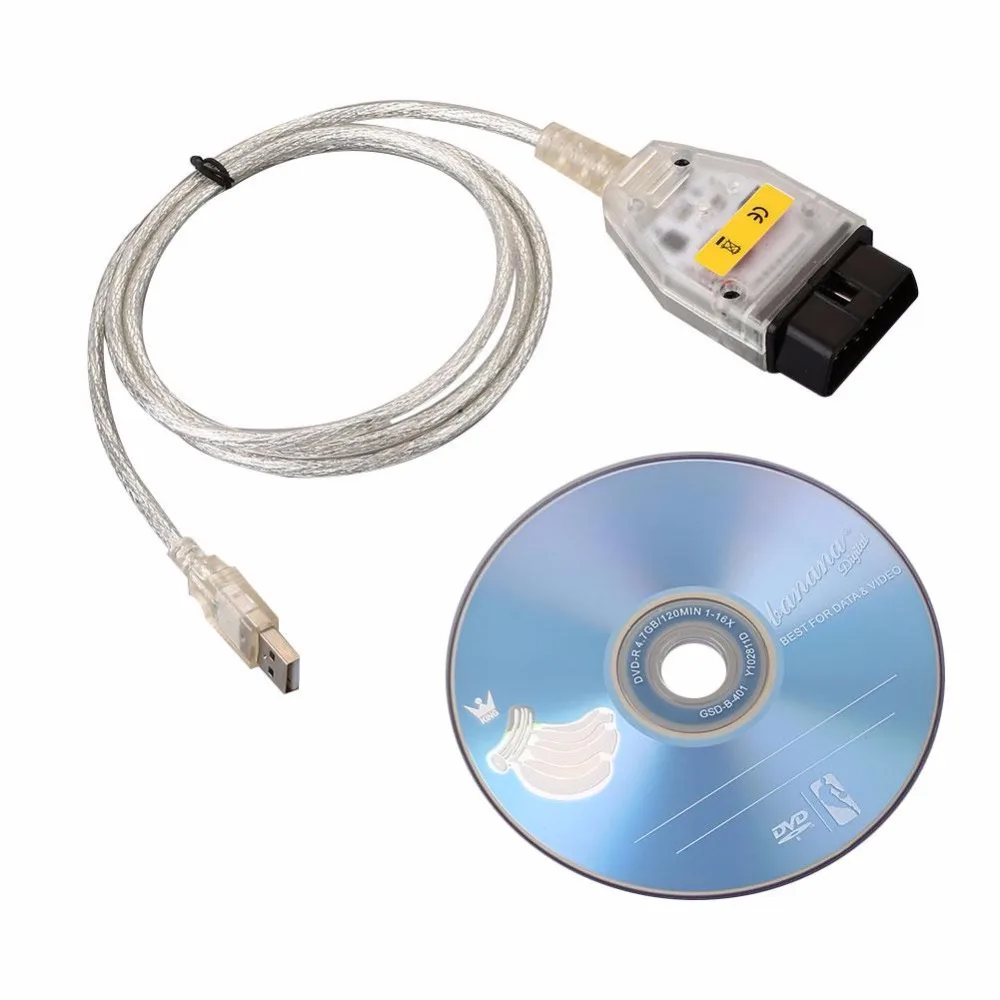 

INPA K-CAN D-CAN OBD2 Interface Car Diagnostic Cable Wire For BMW Plastic 142cm