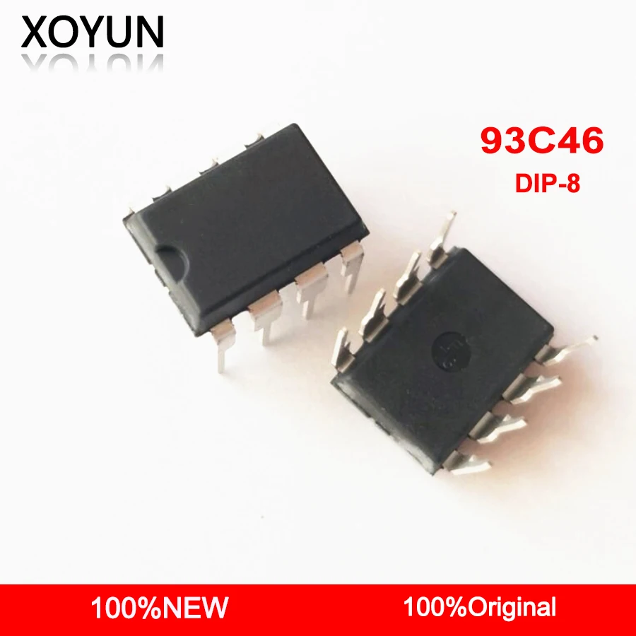 10pieces/lot 93C46 AT93C46 DIP-8 new original