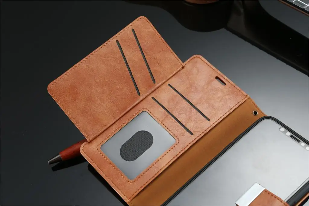 Винтажный кожаный чехол-бумажник для iPhone X, XS, 6, 6s, 7, 8 Plus, флип-чехол с магнитной застежкой, чехол для телефона, для iPhone 11 Pro, Max X, XR