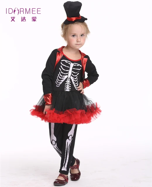 Buy IDARMEE New Design Girls Skeleton Costumes Cosplay