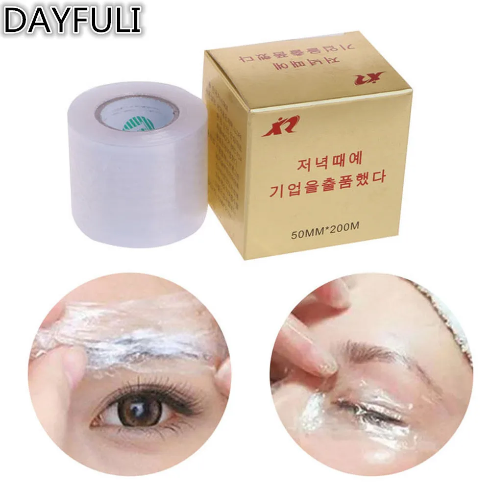 

New 1Box Tattoo Plastic Wraps Cover Preservative Film Semipermanent Makeup Tattoos Eyebrow Liner Tattoo Accessory 42MM*200M