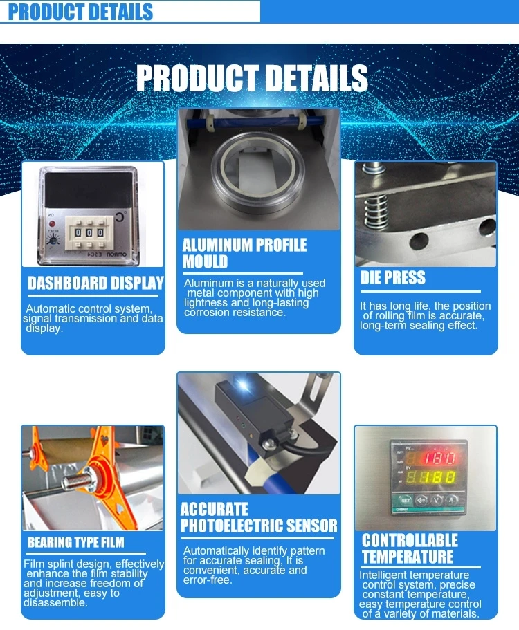 Электрическая полуавтоматическая машина для запечатывания пленки, коробки из алюминиевой фольги, аппарат для упаковки продуктов в пластиковой посуде