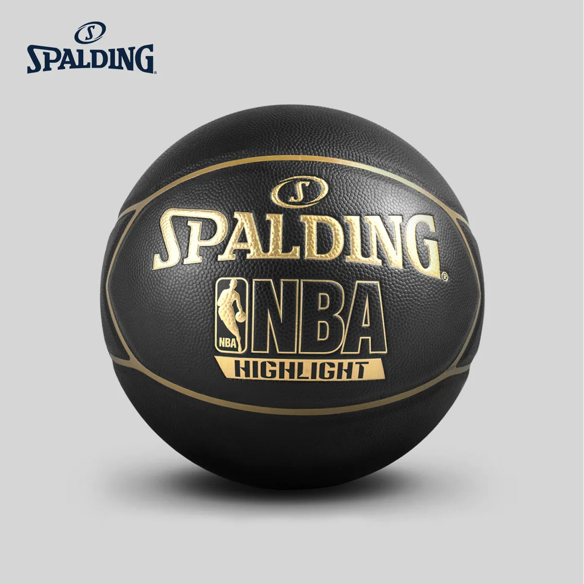 Подлинный Spalding Highlight Золотой Крытый Открытый ПУ баскетбол Baloncesto Баскетбол