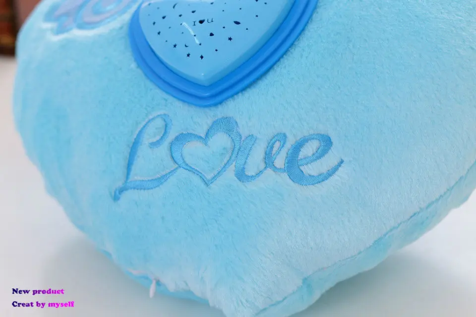 Glowing Colorful Heart LED Luminous Pillow LED Light