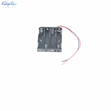 10Pcs 4xAAA Battery Case Holder Socket Wire Junction Boxes With 15cm Wires
