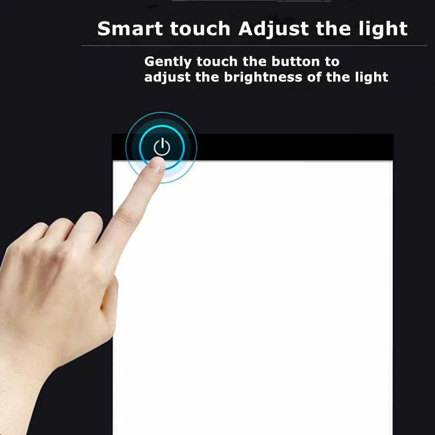 Online 1 stücke A4 LED Künstler Dünne Art Schablone Zeichnung Bord Led Licht Pad Licht Ziehen Tabelle Pad Panel Zeichnung Tracing tracer Kopie Bord