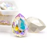 Teardrop Crystal Copper Colorful Glass 10x14mm High Quality Pointback Sew On Stone 24pcs Droplet Sewing Rhinestone For Garment ► Photo 2/6