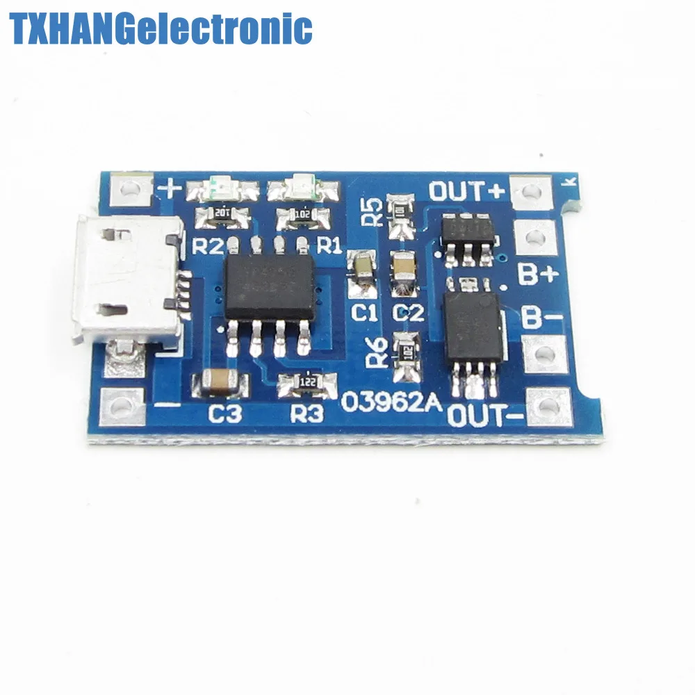

1pcs 5V Micro USB 1A Lithium Battery Charging + Protecon in one Board Module