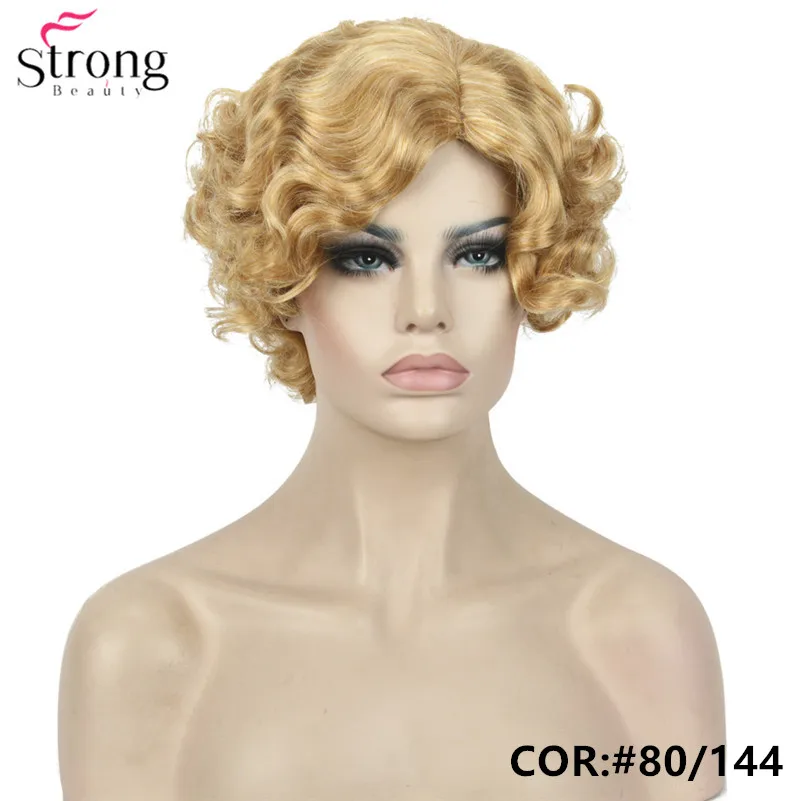 TY 321 80-144  Costumes Women's Flapper Wig  golden blonde (5)