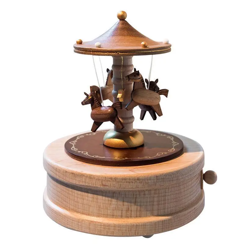 Muzik Kutusu Spieluhr Carrusel Imagine Dragon механизм Madera Wood caja музыкальная карусель Boite Musique Musica