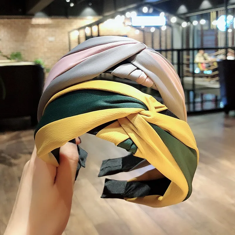 

Women Headband Fashion Striped Hairband Hair Accessories Bow Knot Headband Girls Bohemian Headband Patchwork Headwear