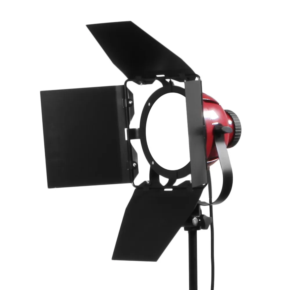 50W 5500K Red Head Light Dimmable Continuous Compact Studio Photographic Lighting Lamp Head For