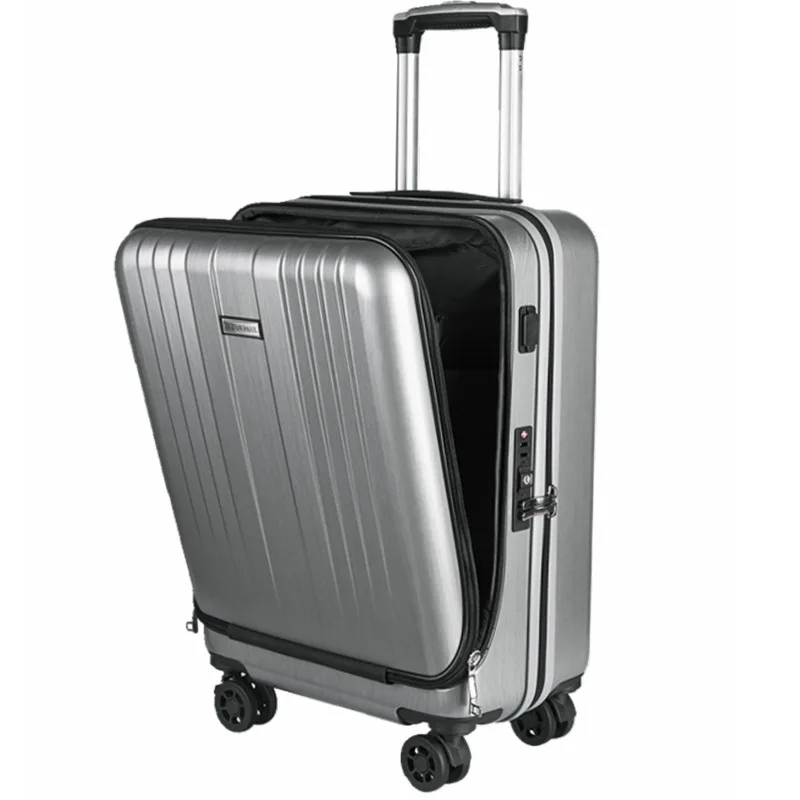 CALUDAN Дорожный чемодан, багаж на колёсиках с сумкой для ноутбука, Женская тележка с зарядкой USB, Мужская высококлассная деловая коробка