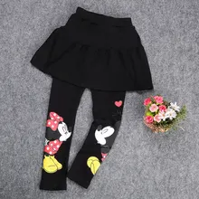 Одежда для малышей; брюки для маленьких девочек; юбка-пачка; штаны; леггинсы с Микки Маусом