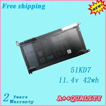 

High quality 11.4v 42wh Laptop battery For DELL Y07HK 51KD7 Notebook batteries for free shipping