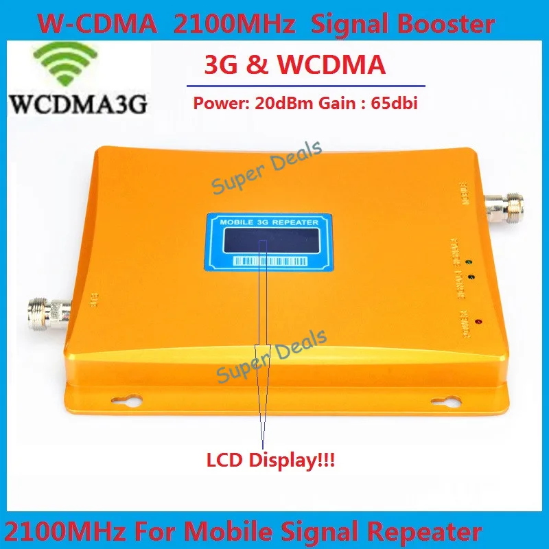 

LCD display!!! WCDMA 3G Repeater , 2100MHz 3G Cellular Signal Booster , 3G Mobile Phone Signal Repeater Booster Amplifier