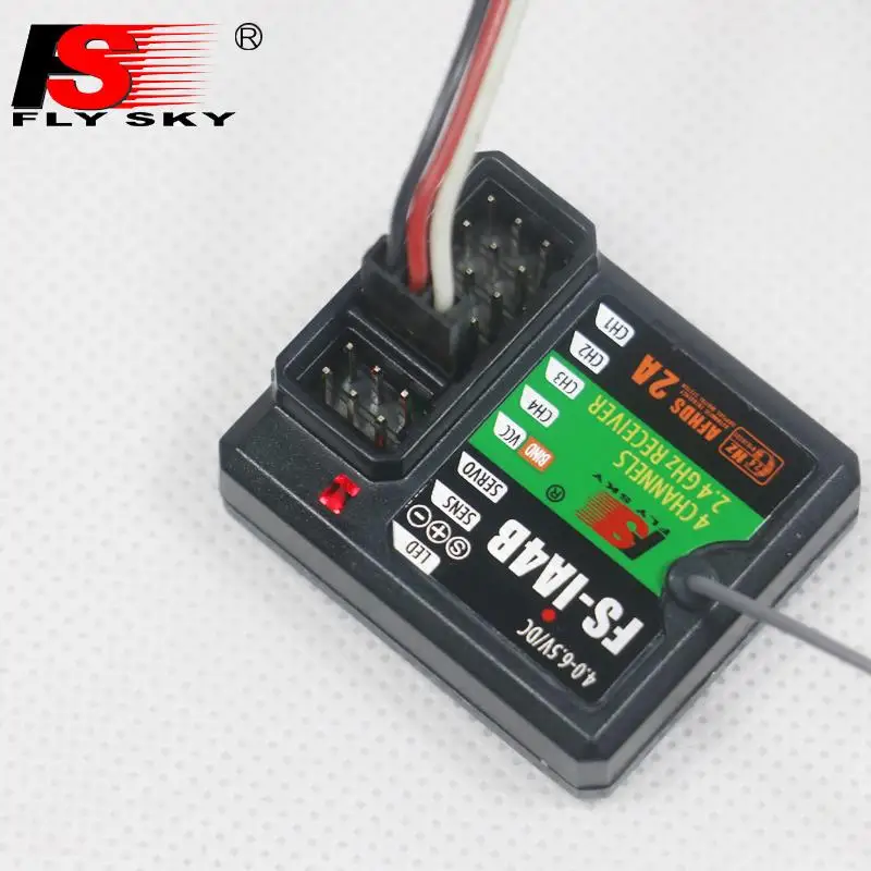 

FlySky FS-IA4B 2.4G 4CH Receiver Support Data Backhaul PPM Output iBus Port for FS i4 i6 i10 iT4S Transmitter RC Car Boat F16812