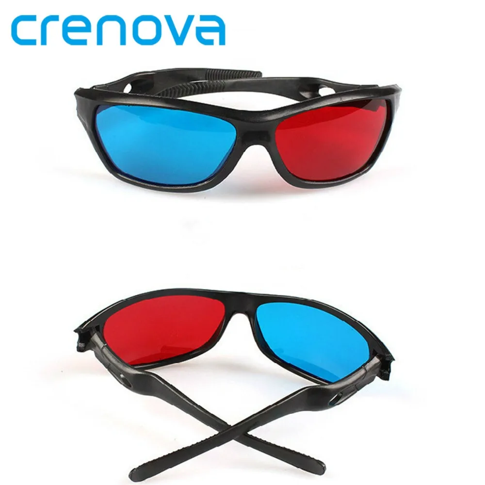 CRENOVA Red Blue 3D Glasses VR Glasses Projector Accessories For Home Movie Theater For Full HD 1080P For Video Projector