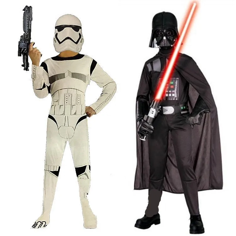 kids carnival clothing star war storm trooper darth vader anakin skywalker children halloween cosplay party costume clothes cape
