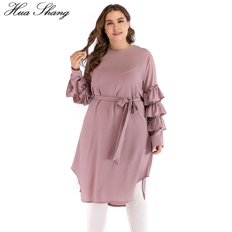4XL 5XL размера плюс шифоновая блузка розовая Женская летняя с оборками и бусинами