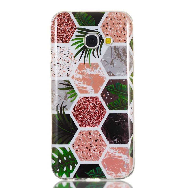 For Samsung Galaxy A3 2017 A320 Case Soft TPU Coloured Marble Pattern Mobile Phone Cases Cover A5 A520 | Мобильные телефоны и