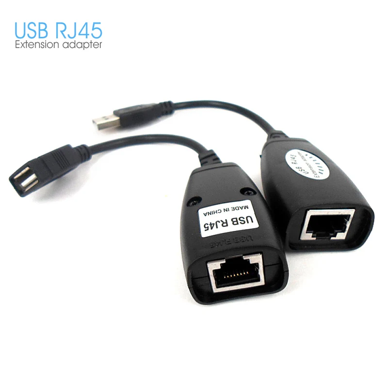 USB Extension Ethernet RJ45 Cat5e//6 Cable LAN Adapter Extender Over Repeater RF