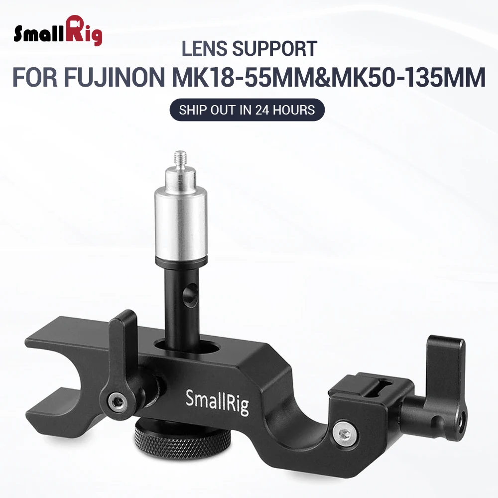 cheap SmallRig 15mm LWS Lens Support for Fujinon MK18 55mm and MK50 135mm T2.9 Lens (for Sony E Mount) 2151