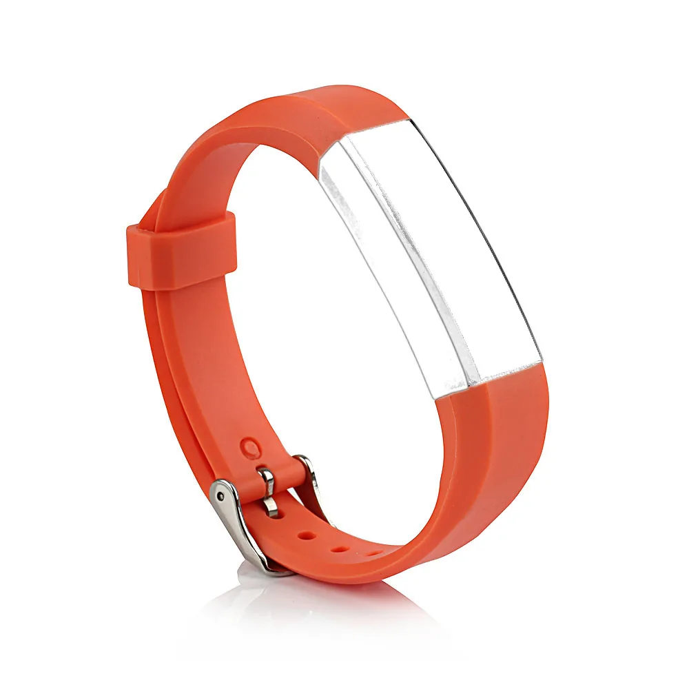 

Odog Black Red Silicon Watch Strap Clasp for Fitbit Alta HR Smart Wristband Watch Band Replacement