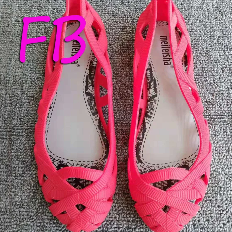 

Melissa Sandals Soft Bottom Jelly Sandals Maternity Shoes 2019 Women Roman Shoes Hollow Women Princess Shoes Non-Slip Beach Shoe