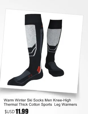 Новинка года Зима Термальность Лыжные носки Для мужчин Для женщин теплые сапоги до колена толстые хлопчатобумажные спортивные сноуборд Велоспорт Лыжный Спорт футбольные носки