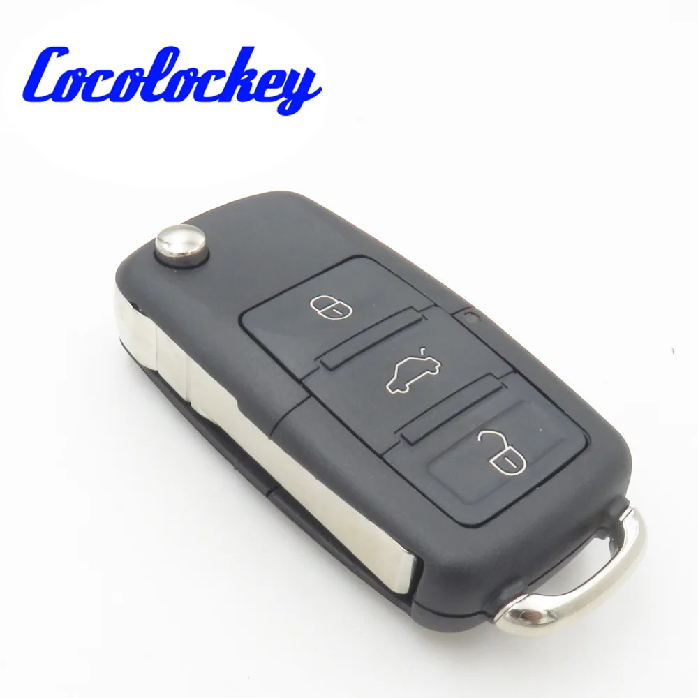 Откидная оболочка ключа дистанционного управления cococolockkey подходит для VW Passat Golf