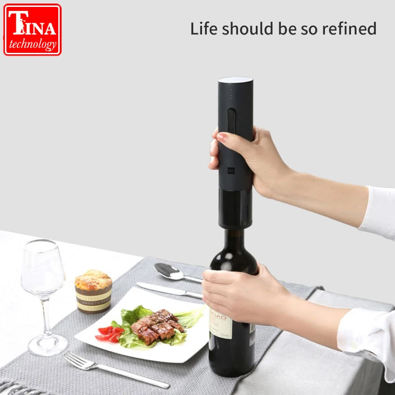 

2019 Newest Arrival 100% Original Xiaomi Mijia Huohou Automatic Wine Bottle Kit Electric Corkscrew With Foil Cutter