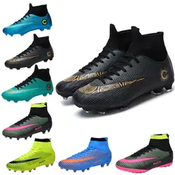 Футбольные бутсы мужские футбольные бутсы chuteira infantil de futebol sala zapatillas chaussures football homme indoor & outdoor