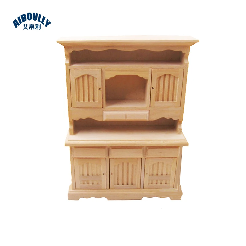 

1:12 Wooden Mini Dollhouse doll furniture cabinet Model House Props Dollhouse Furniture Accessories Doll House Use