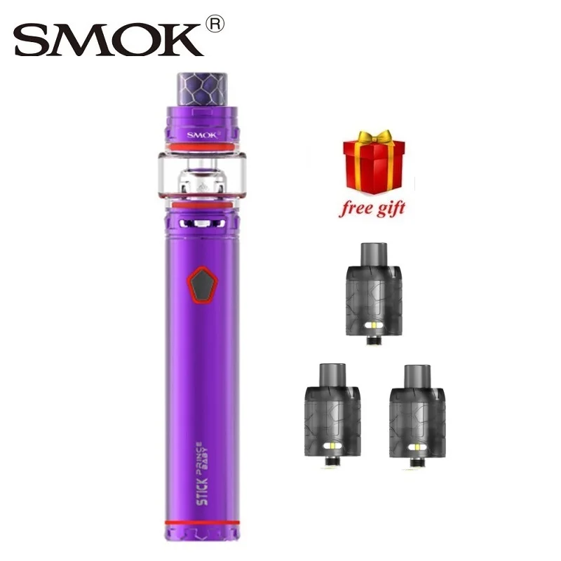 

Free Mesh Tank !! SMOK Stick Prince Baby Vape Kit with 4.5ml TFV12 Prince Baby Tank Electronic Cigarette Vape Pen Kit Vs Pen 22