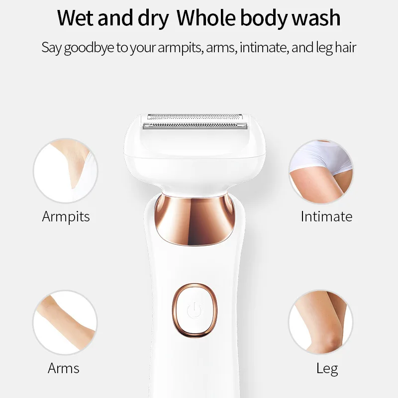 Flyco Hair Removal Epilator Women Depilador Electric Hair Remover For Armpit Bikini Leg Lady Female Body Care Shaver Pink FS5502