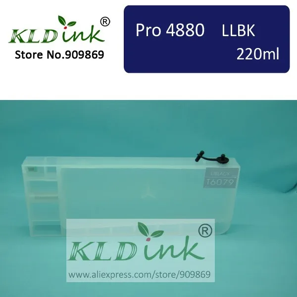 

[KLD Ink] Compatible T6069 refillable ink cartridge for Stylus Pro 4880 Large Format Inkjet Printer ( 1 cartridge with chip)